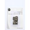imageDritz NoSew Jean Buttons 1116quot 6Pkg Antique Brass