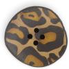 imageDritz Printed 23mm 6 Recycled Leather Buttons 23 mm BeigeCamel 6 Count30 mm