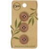 imageDritz Round 18mm BeigeCamel 9 Recycled Paper Buttons 18 mm 9 CountBeigecamel