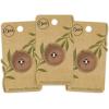 imageDritz Round 18mm BeigeCamel 9 Recycled Paper Buttons 18 mm 9 CountBeigecamel