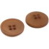 imageDritz Round 18mm BeigeCamel 9 Recycled Paper Buttons 18 mm 9 CountBeigecamel