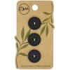 imageDritz Round 18mm BeigeCamel 9 Recycled Paper Buttons 18 mm 9 CountBlack