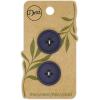 imageDritz Round 18mm BeigeCamel 9 Recycled Paper Buttons 18 mm 9 CountDark Blue