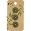 imageDritz Round 18mm BeigeCamel 9 Recycled Paper Buttons 18 mm 9 CountDark Olive