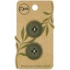 imageDritz Round 18mm BeigeCamel 9 Recycled Paper Buttons 18 mm 9 CountDark Olive
