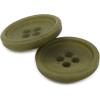 imageDritz Round 18mm BeigeCamel 9 Recycled Paper Buttons 18 mm 9 CountDark Olive