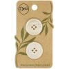 imageDritz Round 18mm BeigeCamel 9 Recycled Paper Buttons 18 mm 9 CountNatural