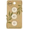 imageDritz Round 18mm BeigeCamel 9 Recycled Paper Buttons 18 mm 9 CountNatural