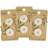 imageDritz Round 18mm BeigeCamel 9 Recycled Paper Buttons 18 mm 9 CountNatural