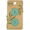 imageDritz Round 18mm Natural 9 Recycled Cotton Buttons 18 mm 9 CountDark Green