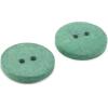 imageDritz Round 18mm Natural 9 Recycled Cotton Buttons 18 mm 9 CountDark Green