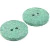 imageDritz Round 18mm Natural 9 Recycled Cotton Buttons 18 mm 9 CountDark Green
