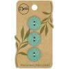 imageDritz Round 18mm Natural 9 Recycled Cotton Buttons 18 mm 9 CountDark Green