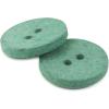 imageDritz Round 18mm Natural 9 Recycled Cotton Buttons 18 mm 9 CountDark Green