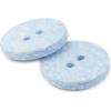 imageDritz Round 18mm Natural 9 Recycled Cotton Buttons 18 mm 9 CountLight Blue