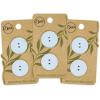 imageDritz Round 18mm Natural 9 Recycled Cotton Buttons 18 mm 9 CountLight Blue