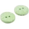 imageDritz Round 18mm Natural 9 Recycled Cotton Buttons 18 mm 9 CountLight Green