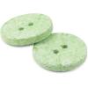 imageDritz Round 18mm Natural 9 Recycled Cotton Buttons 18 mm 9 CountLight Green