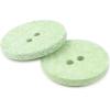 imageDritz Round 18mm Natural 9 Recycled Cotton Buttons 18 mm 9 CountLight Green