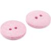 imageDritz Round 18mm Natural 9 Recycled Cotton Buttons 18 mm 9 CountLight Pink