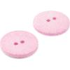 imageDritz Round 18mm Natural 9 Recycled Cotton Buttons 18 mm 9 CountLight Pink