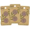 imageDritz Round 18mm Natural 9 Recycled Cotton Buttons 18 mm 9 CountMedium Brown