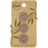 imageDritz Round 18mm Natural 9 Recycled Cotton Buttons 18 mm 9 CountMedium Brown