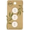 imageDritz Round 18mm Natural 9 Recycled Cotton Buttons 18 mm 9 CountNatural