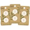 imageDritz Round 18mm Natural 9 Recycled Cotton Buttons 18 mm 9 CountNatural
