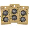 imageDritz Round 20mm Black 9 Recycled Hemp Buttons 20 mm 9 CountBlack