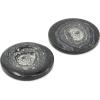 imageDritz Round 20mm Black 9 Recycled Hemp Buttons 20 mm 9 CountBlack
