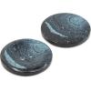 imageDritz Round 20mm Black 9 Recycled Hemp Buttons 20 mm 9 CountDark Blue