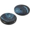imageDritz Round 20mm Black 9 Recycled Hemp Buttons 20 mm 9 CountDark Blue