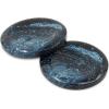 imageDritz Round 20mm Black 9 Recycled Hemp Buttons 20 mm 9 CountDark Blue