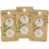 imageDritz Round 20mm Black 9 Recycled Hemp Buttons 20 mm 9 CountMulti