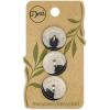 imageDritz Round 20mm Black 9 Recycled Hemp Buttons 20 mm 9 CountMulti