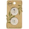 imageDritz Round 20mm Black 9 Recycled Hemp Buttons 20 mm 9 CountMulti