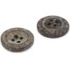 imageDritz Round 23mm 6 Recycled Coconut Buttons 23 mm Dark Brown 6 Count18 mm