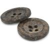 imageDritz Round 23mm 6 Recycled Coconut Buttons 23 mm Dark Brown 6 Count18 mm