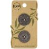 imageDritz Round 23mm 6 Recycled Coconut Buttons 23 mm Dark Brown 6 Count23 mm