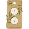 imageDritz Round 23mm Gray 6 Recycled Corozo Buttons 23 mm Light Grey 6 Count23 mm