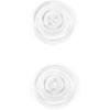imageDritz Transparent 17mm 16 pcs Inner Buttons Clear Count