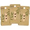 imageDritz 25mm Natural 6 Sustainable Wood Toggle Buttons 25 mm 6 Count41 mm