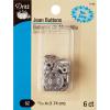imageDritz 465 Jean Buttons 1116Inch Nickel 6 Count