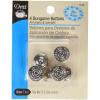 imageDritz 965 NoSew Dungaree Buttons Nickel 58Inch 4Count