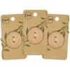 imageDritz Grain Round Light Brown 3 Sustainable Wood Buttons 30mm 1316quot 3 Count