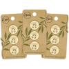 imageDritz Koala Light Green 9 Recycled Cotton Buttons 18mm 1116quot 9 CountYellow
