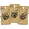 imageDritz Printed 23mm 6 Recycled Leather Buttons 23 mm BeigeCamel 6 Count30 mm