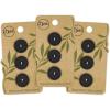 imageDritz Round 18mm BeigeCamel 9 Recycled Paper Buttons 18 mm 9 CountBlack