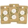 imageDritz Round 23mm Gray 6 Recycled Corozo Buttons 23 mm Light Grey 6 Count23 mm